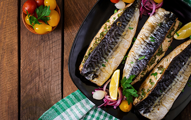Fish dish ready to serve