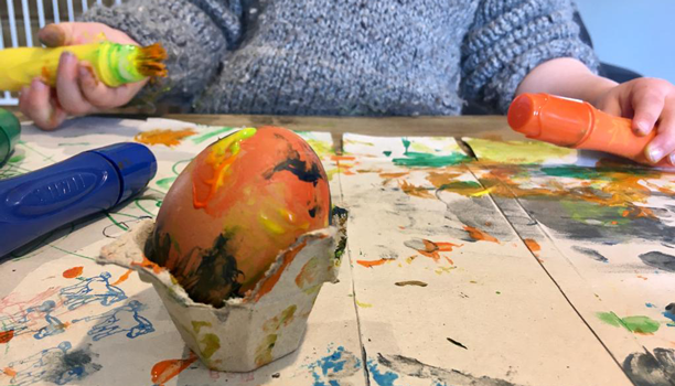 Ewan's egg before...