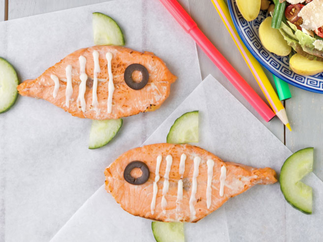 Fun fish dish presentation