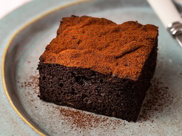 Chocolate and avocado brownie