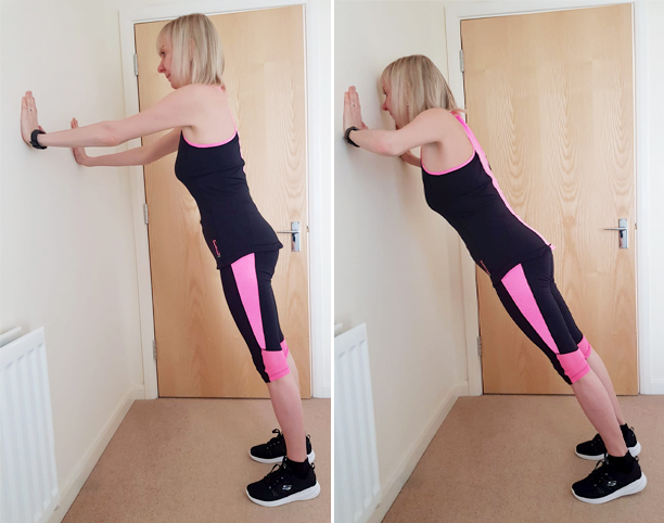 Wall press-up