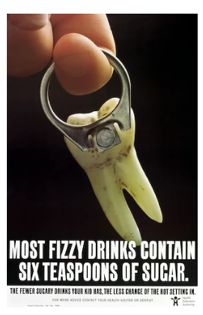 Most fizzy drinks contain six teaspoons of sugar 