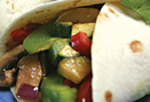 Vegetarian fajitas