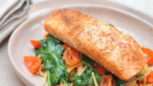 Grilled salmon