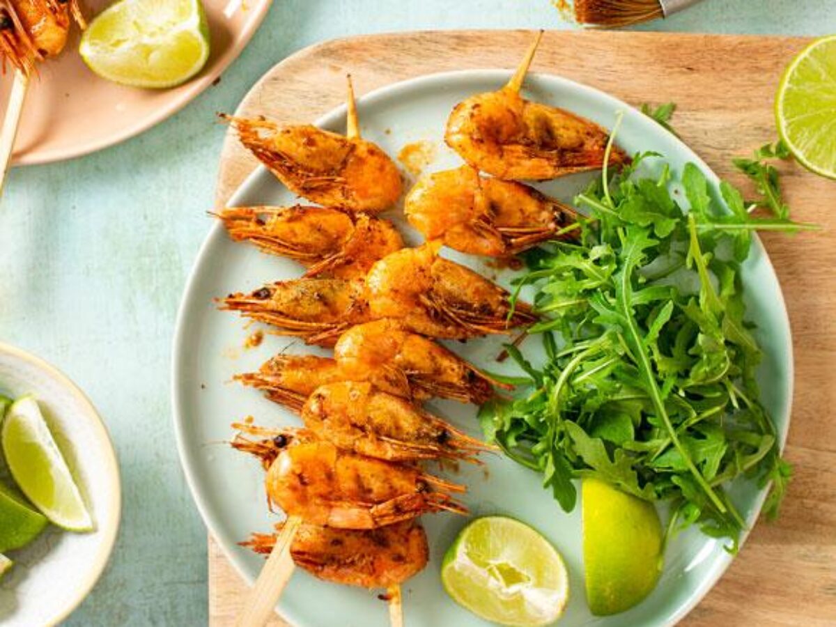 Prawn skewers
