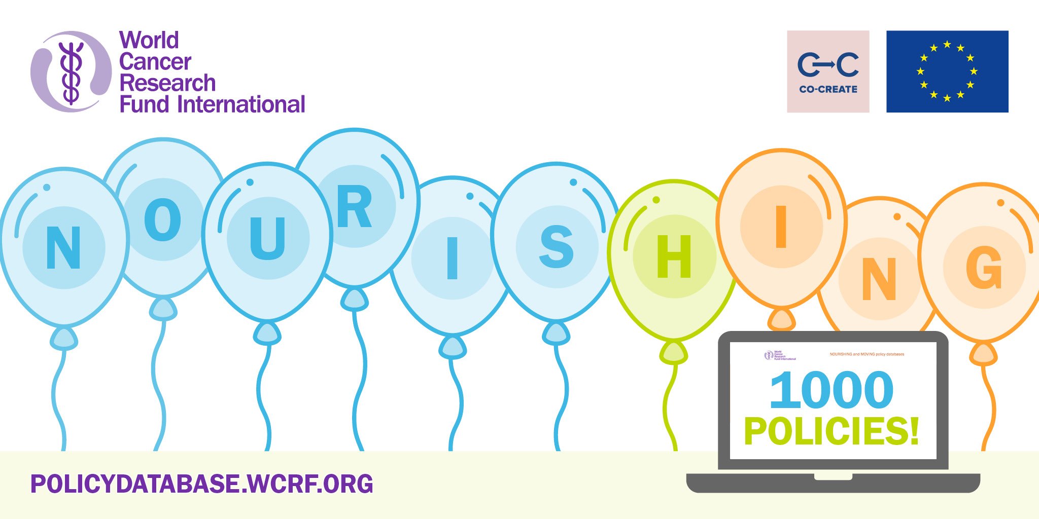 A celebration of NOURISHING's 1,000 policy upload