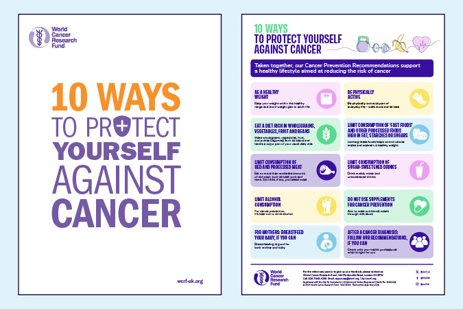 10 ways to protect yourself against cancer (booklet and poster)