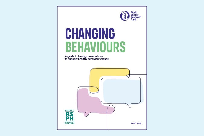 A brochure cover titled Changing Behaviours