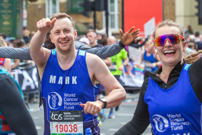 Runner for World Cancer Research Fund