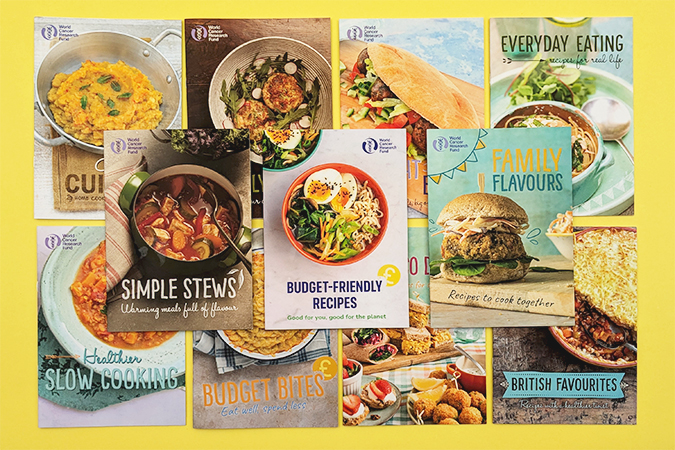 World Cancer Research Fund's selection of recipe booklets