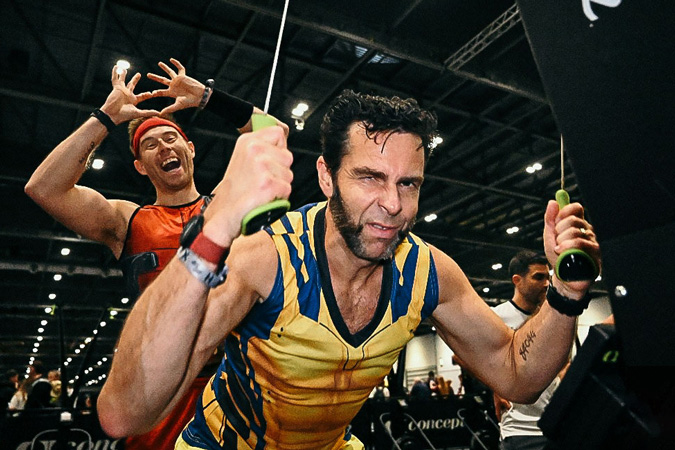 John Steventon dressed as Wolverine