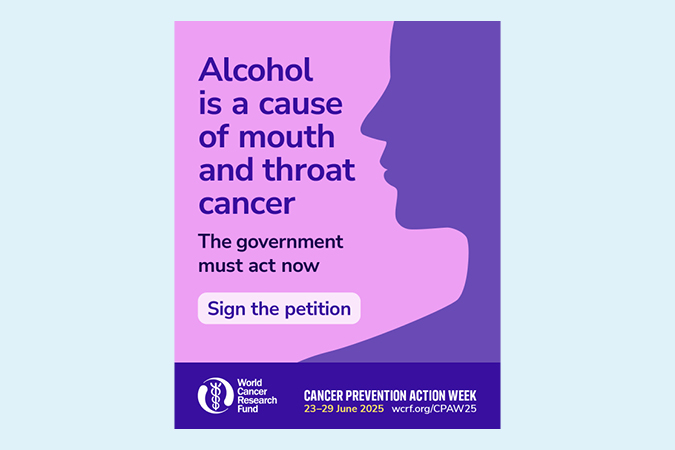 Alcohol is a cause of mouth and throat cancer