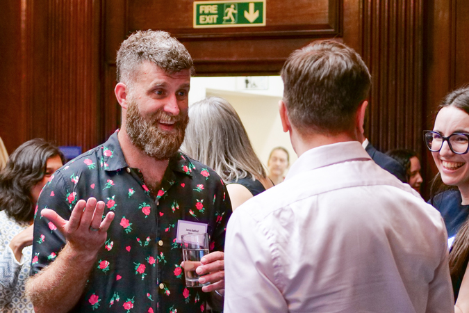 James Radford at one of World Cancer Research Fund's supporter events