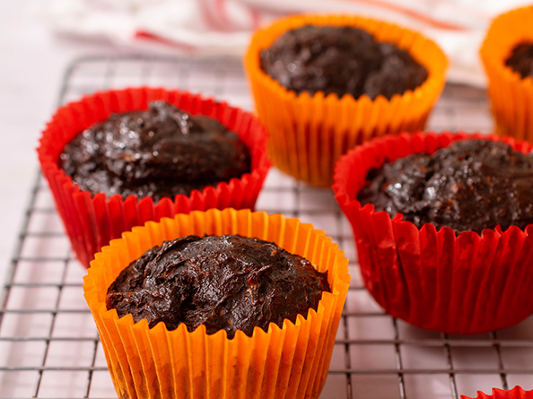 Sweet potato and chocolate muffins