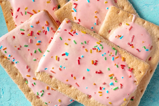Delicious toasted pastry snacks