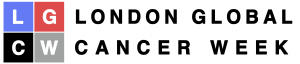 Logo with the letters L G C W in coloured squares on the left and the words London Global Cancer Week in black text on a white background to the right, reflecting the event’s focus on topics such as cancer prevention and initiatives like improved alcohol labels.